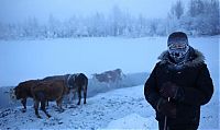 World & Travel: Oymyakon, Indigirka River, Sakha Republic, Russia