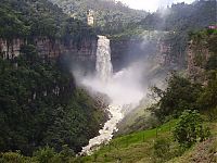 World & Travel: The Hotel del Salto, Tequendama Falls, Bogotá River, Colombia