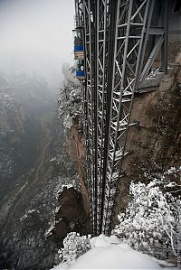 World & Travel: Bailong Elevator, Wulingyuan area of Zhangjiajie, China