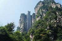 World & Travel: Bailong Elevator, Wulingyuan area of Zhangjiajie, China