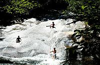 World & Travel: Sliding Rock, Looking Glass Creek, Pisgah National Forest, Brevard, North Carolina, United States