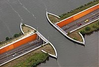 Aqueduct Veluwemeer, Flevoland, Gelderland, Netherlands