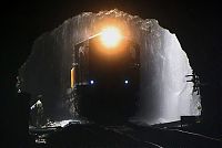 World & Travel: Dudhsagar Falls Railway Bridge, Mandovi River, Goa, India