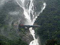 TopRq.com search results: Dudhsagar Falls Railway Bridge, Mandovi River, Goa, India