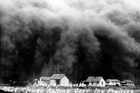 World & Travel: History: Dust Bowl, Dirty Thirties, 1930s, Great Plains, American and Canadian prairies