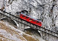 World & Travel: Pilatus railway, Alpnachstad, Esel summit, Obwalden, Switzerland