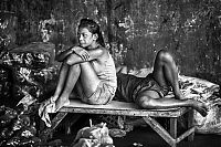 Black and white Life in Philippines by Justin James Wright