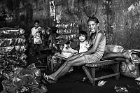 Black and white Life in Philippines by Justin James Wright