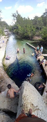 World & Travel: Jacob's Well, Texas Hill Country, Wimberley, Texas