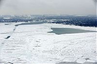 TopRq.com search results: The Great Lakes frozen, Canada–United States border, North America