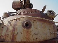 World & Travel: Highway of Death tank graveyard, Highway 80, Kuwait City, Kuwait