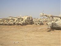 World & Travel: Highway of Death tank graveyard, Highway 80, Kuwait City, Kuwait