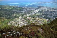 World & Travel: Stairway to Heaven, Haʻikū Stairs, Oʻahu, Hawaiian Islands, United States