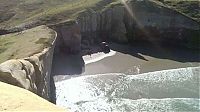 World & Travel: Tunnel Beach by John Cargill, Dunedin, New Zealand