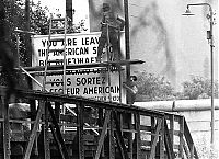 World & Travel: History: 1961 Construction of Berlin Wall barrier, Berlin, Germany