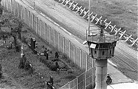 World & Travel: History: 1961 Construction of Berlin Wall barrier, Berlin, Germany