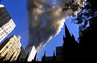 World & Travel: History: Collapse of the World Trade Center, September 11, 2001, Lower Manhattan, New York City, United States