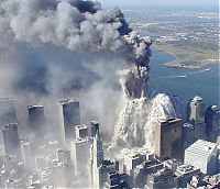 World & Travel: History: Collapse of the World Trade Center, September 11, 2001, Lower Manhattan, New York City, United States