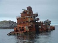 World & Travel: Murmansk light cruiser shipwreck, Russian Navy, Severodvinsk, Arkhangelsk Oblast, Russia