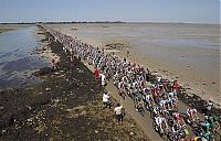 World & Travel: Le Passage de Gois ou Gôa, Île de Noirmoutier, Beauvoir-sur-Mer, Vendée, Pays de la Loire, France, Atlantic Ocean