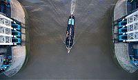 World & Travel: Tower Bridge walkway, London, England, United Kingdom