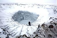World & Travel: Yamal crater, Yamal Peninsula, Siberia, Russia