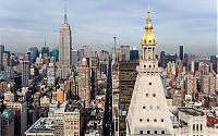 World & Travel: Bird's-eye view of New York City, United States