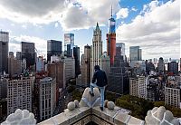 World & Travel: Bird's-eye view of New York City, United States