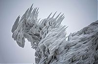 World & Travel: Extreme windswept ice formations by Marko Korošec, Mount Javornik, Dinarides, Slovenia