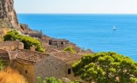 World & Travel: Monemvasia town, Peloponnese, Laconia, Greece