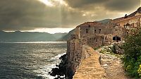 World & Travel: Monemvasia town, Peloponnese, Laconia, Greece