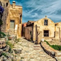 World & Travel: Monemvasia town, Peloponnese, Laconia, Greece