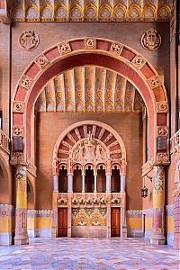 World & Travel: Hospital de Sant Pau museum and cultural center, Barcelona, Catalonia, Spain