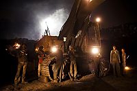 World & Travel: Coal field fire, Jharia, Dhanbad, Jharkhand, India