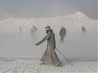 World & Travel: Limestone quarry, Minya, Egypt