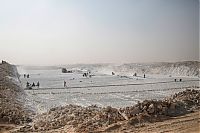 World & Travel: Limestone quarry, Minya, Egypt