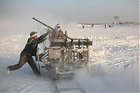 World & Travel: Limestone quarry, Minya, Egypt