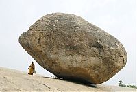 Butterball of Lord Krishna, Mahabalipuram, Kancheepuram, Tamil Nadu, India