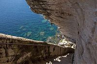 World & Travel: The Staircase of The King of Aragon, Bonifacio, Corsica, France