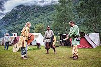 World & Travel: Viking market, Gudvangen, Aurland, Sogn og Fjordane, Norway