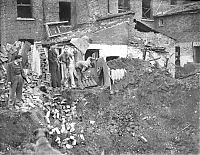 World & Travel: History: World War II photography, Anderson shelter