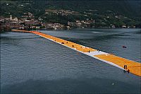 World & Travel: Floating piers, Lake Iseo, Lombardy, Italy