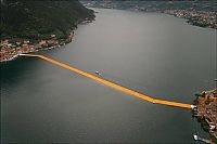 Floating piers, Lake Iseo, Lombardy, Italy