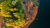 World & Travel: bird's-eye view aerial landscape photography