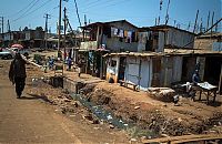 Kibera urban slum, Nairobi, Kenya