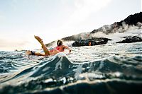 World & Travel: Kilauea volcano. Hawaiian Islands, United States