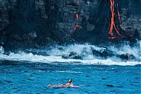 World & Travel: Kilauea volcano. Hawaiian Islands, United States