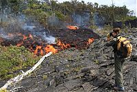 World & Travel: Kilauea volcano. Hawaiian Islands, United States