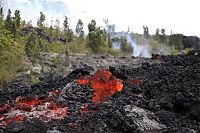 World & Travel: Kilauea volcano. Hawaiian Islands, United States