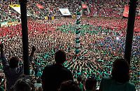 World & Travel: Castell, human tower, Catalonia, Spain